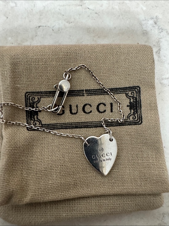 Gucci Accessories - Gucci Silver Heart  bracelet with COA